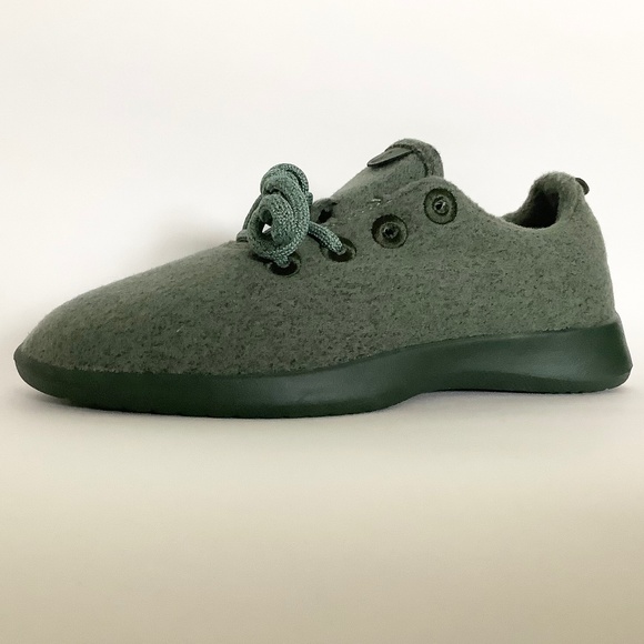 Womens 7 - USED Allbirds Wool Runners Shoes 0818 LV1 Olive Green (Tuke Matcha) - Picture 1 of 11
